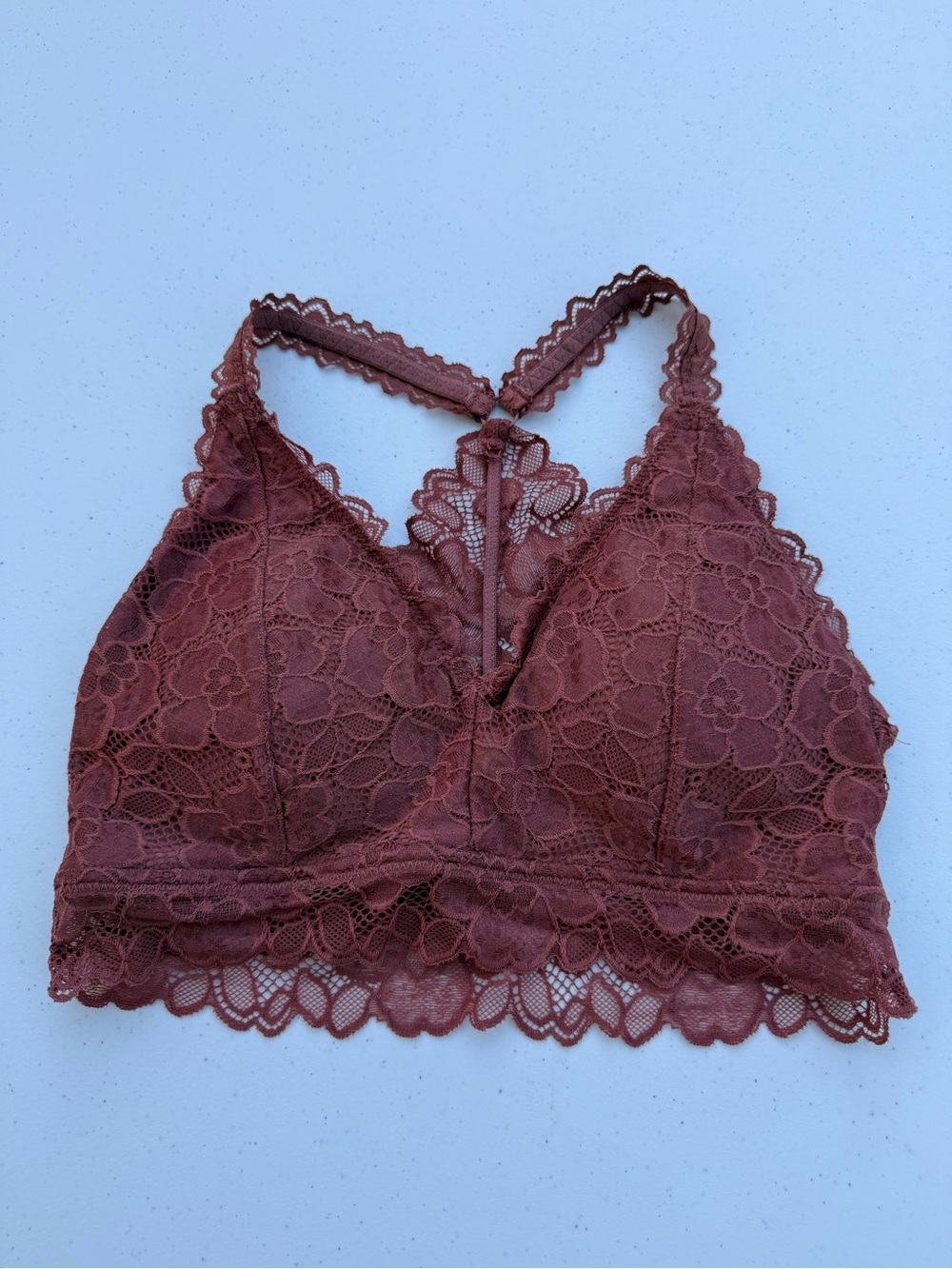 Maurices Lace Bralette in Rust